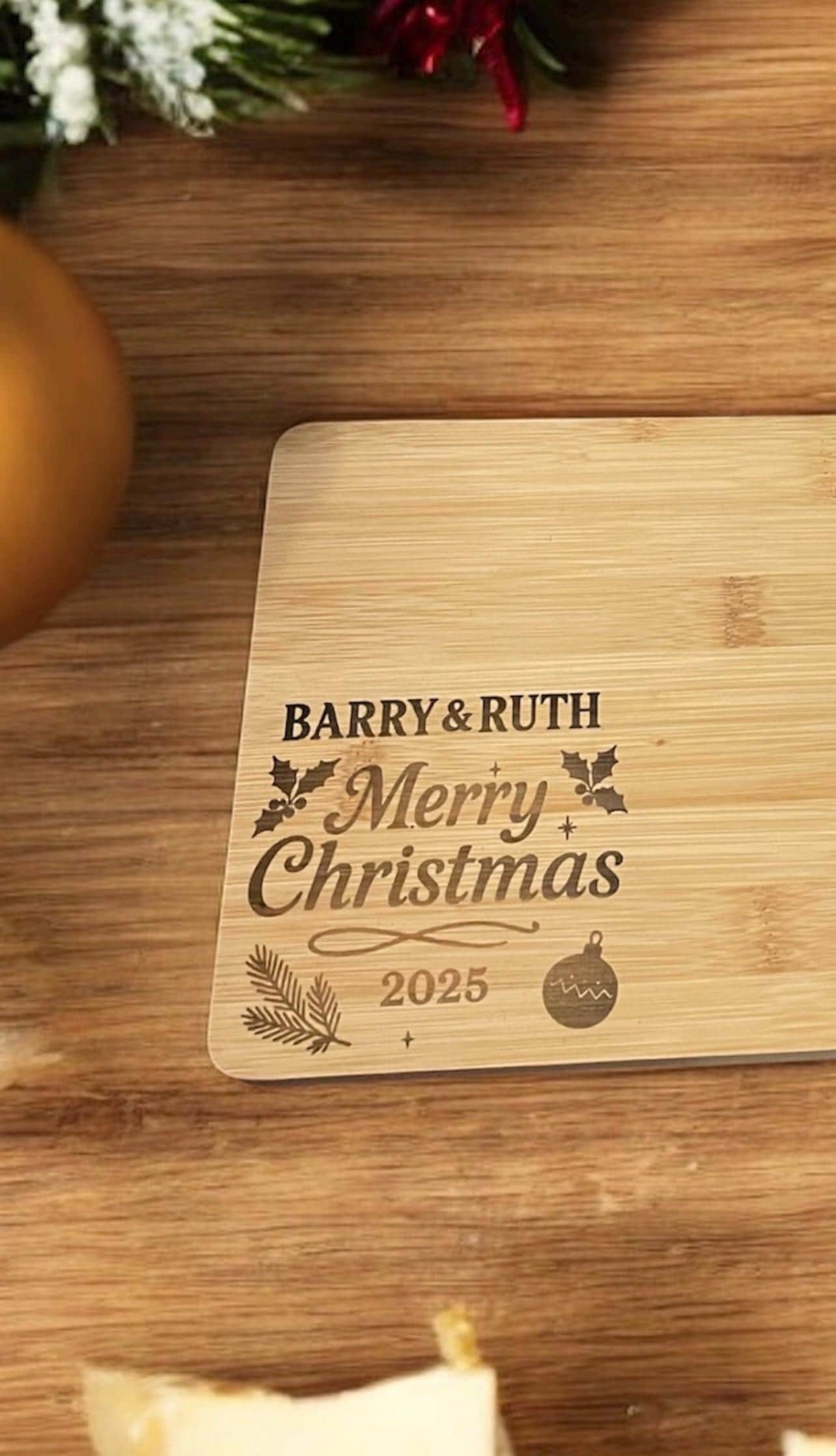 Personalised Cheese Board Knife set