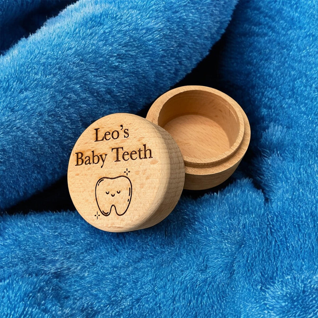 Personalised Wooden Tooth Keepsake Box