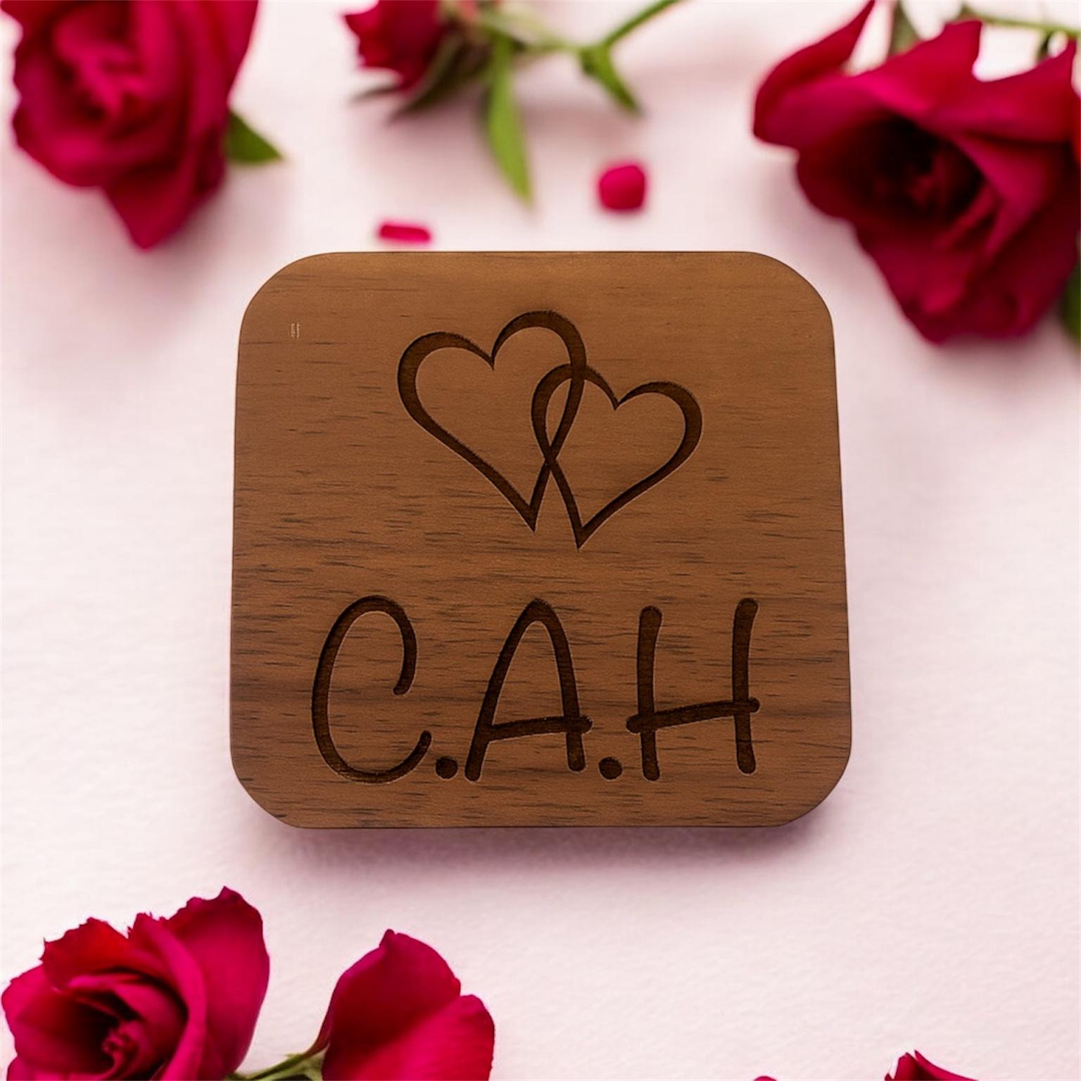 Personalised Wedding Ring Box