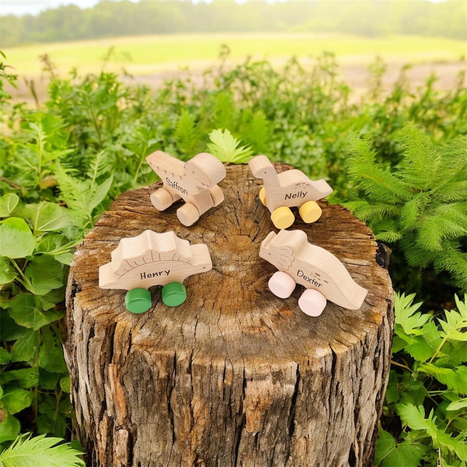 Personalised Wooden Dinosaur Toys