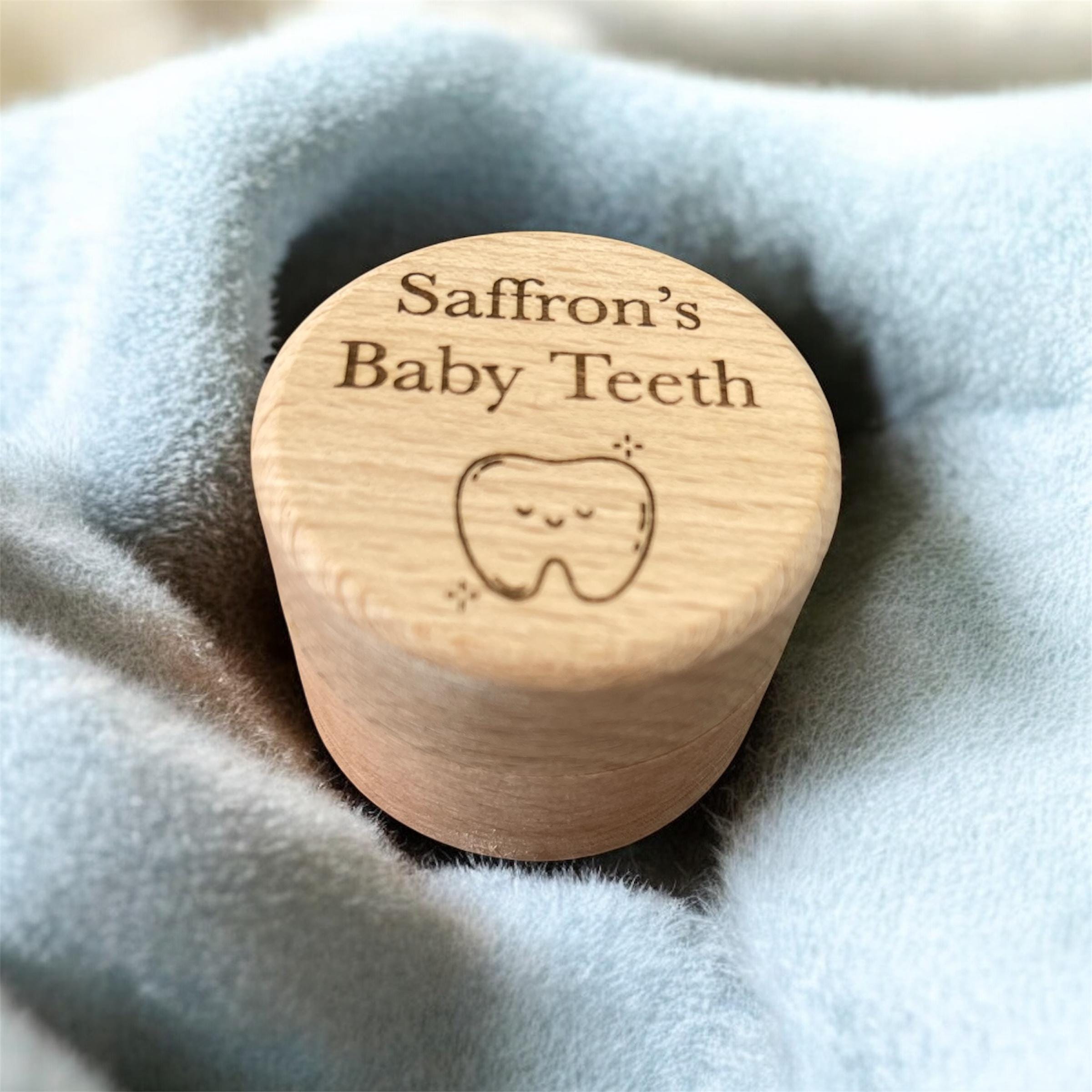 Personalised Wooden Tooth Keepsake Box