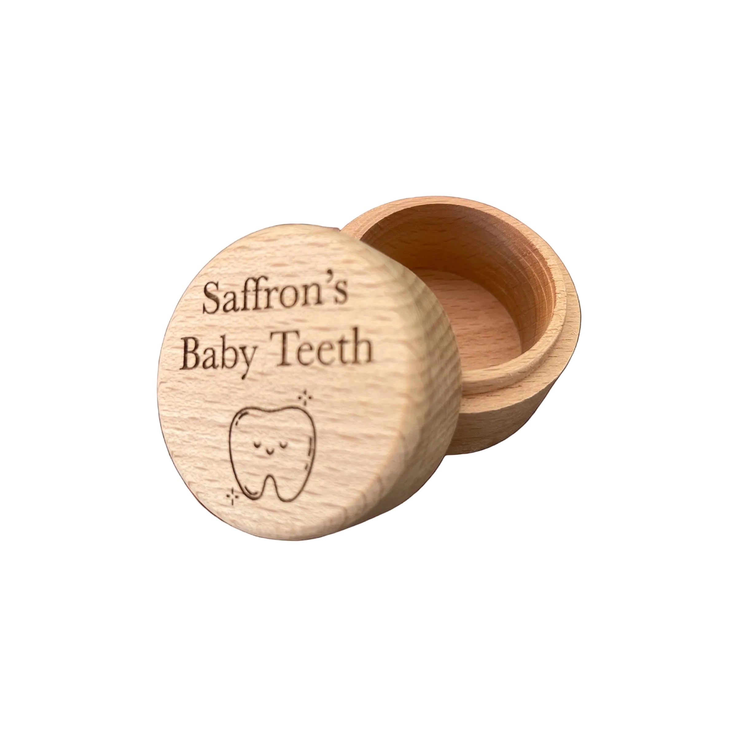 Personalised Wooden Tooth Keepsake Box
