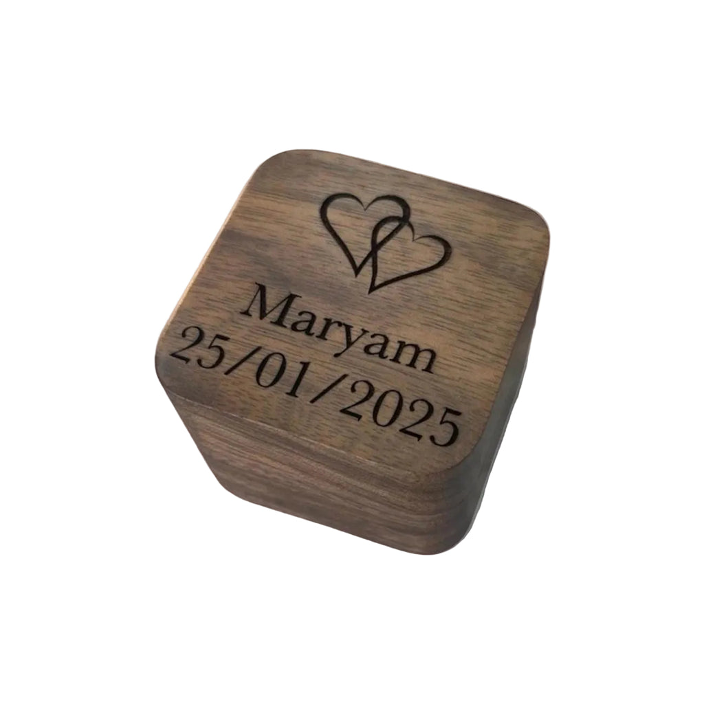 Personalised Wedding Ring Box