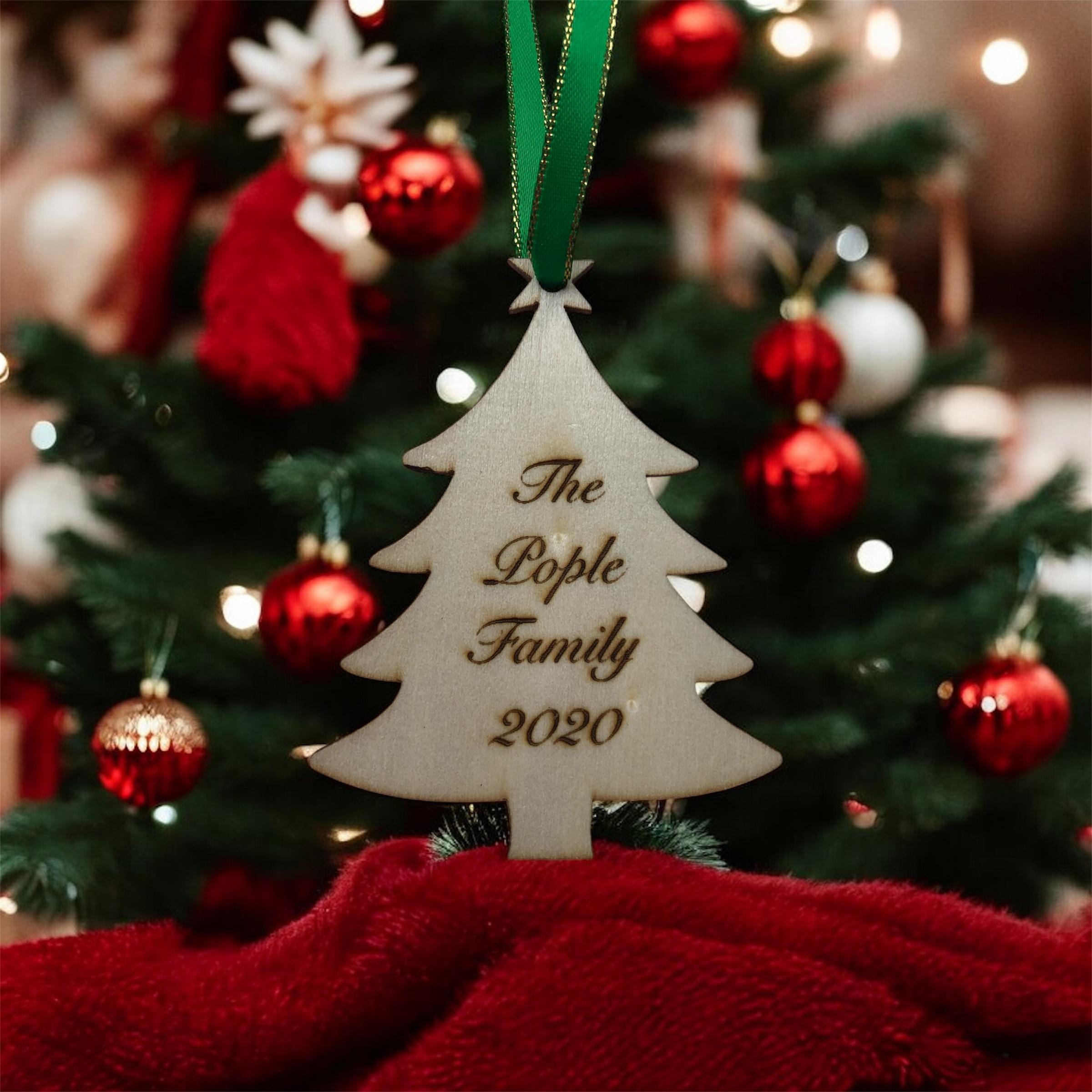Personalised Christmas Tree Bauble Decoration