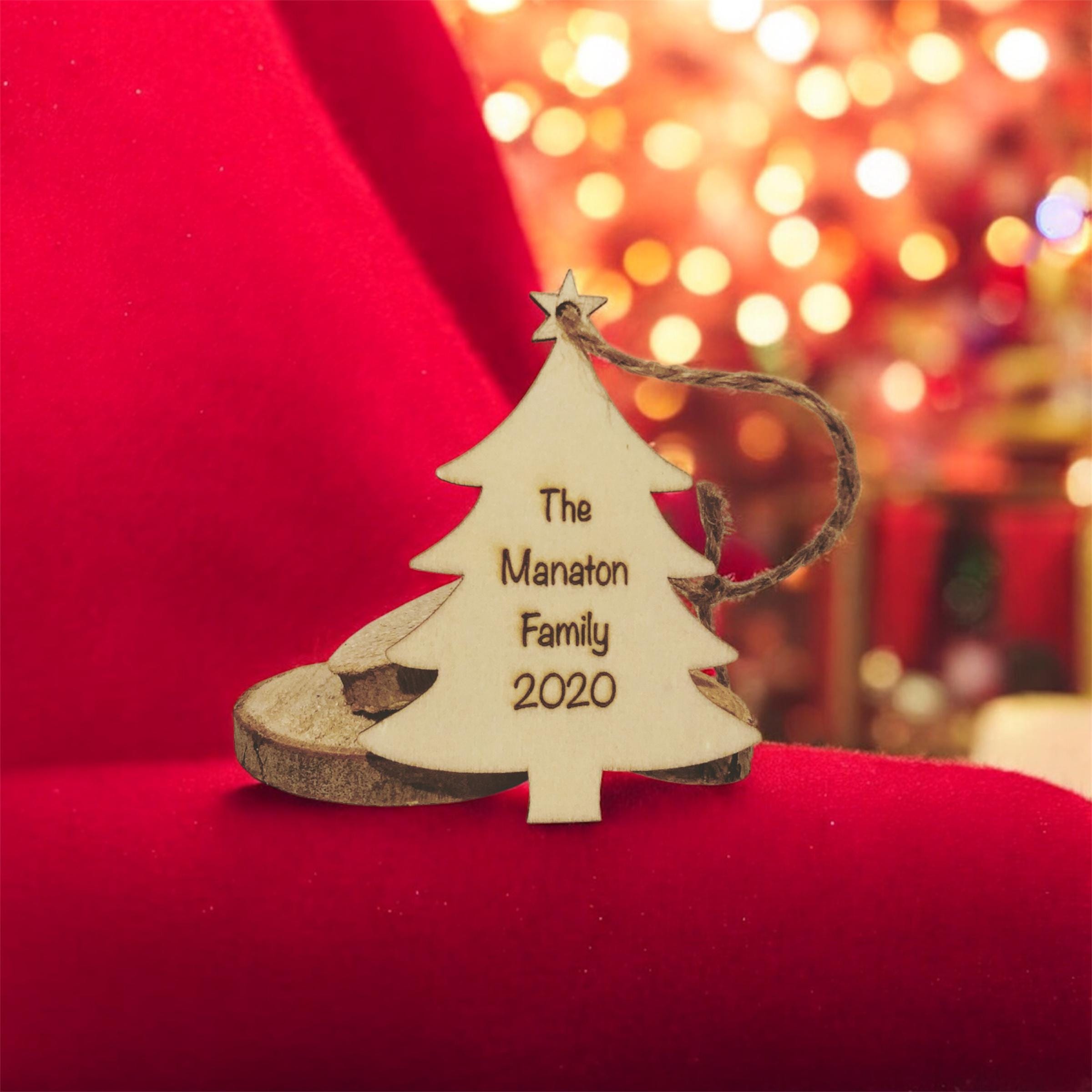 Personalised Christmas Tree Bauble Decoration
